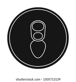 Vector design of lid and soda logo. Web element of lid and top stock symbol for web.