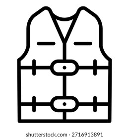 Estilo de icono de chaleco salvavidas de diseño de Vector