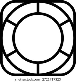 Diseño de Vector Life Raft Icon Style