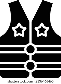 Estilo del icono de Vest Design Life Vest