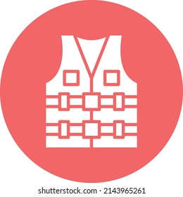 Estilo del icono de Vest Design Life Vest