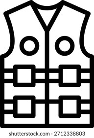 Vektor Design Leben Weste Symbolstil
