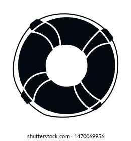 Vector design of lifebuoy and lifeguard symbol. Set of lifebuoy and float vector icon for stock.