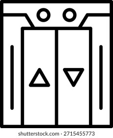 Estilo de ícone de elevação de design de vetor