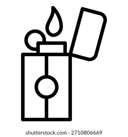 Estilo de icono de encendedor de diseño de Vector