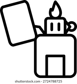 Vector Design Lighter Icon Style