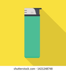 Vector design of lighter  and plastic symbol. Set of lighter  and accessory stock symbol for web.