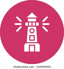 Estilo de icono del faro de diseño de vectores