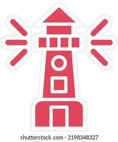 Vector Design Lighthouse Icon Style