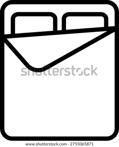 Vector Design Linen Bedding Icon Style