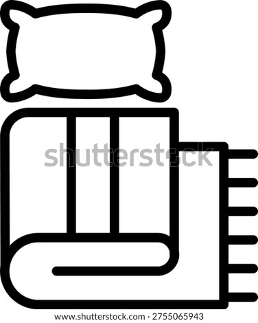 Vector Design Linen Blanket Icon Style
