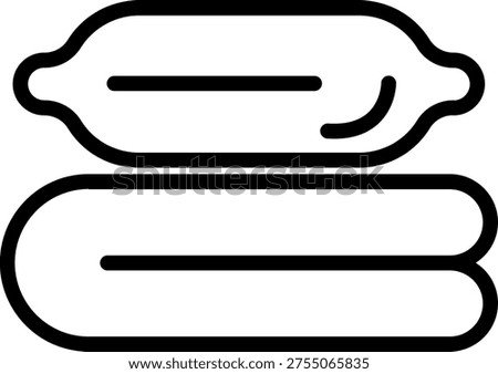 Vector Design Linen Duvet Icon Style
