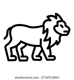 Vektordesign Lion Circus Symbolstil