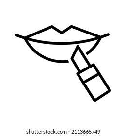 vector design, lipstick shape illustration