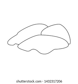 Vector design of liver and chicken sign. Collection of liver and offal stock symbol for web.