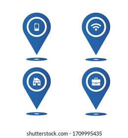 Vector design of a location or place