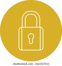 Vector Design Locked Icon Style