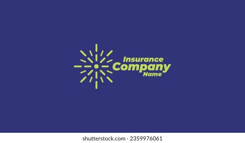 Vector design of a Logo about insurance company. Flat Vector Logo Design Template Element