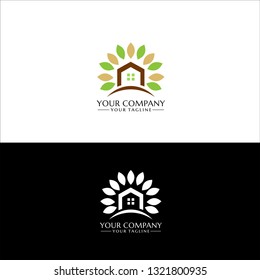 vector design logo beautiful housing 