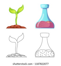 Vector design of  and  logo. Collection of  and  vector icon for stock.