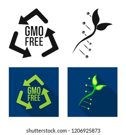 Vector design of  and  logo. Collection of  and  vector icon for stock.
