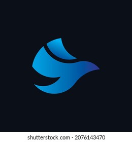 vector design. logo created from abstract bird logo concept for travel company.