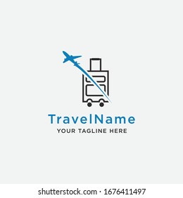 Vector Design Logo of a Go Travel Template