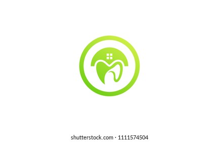 vector of design logo Home Dental