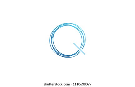 vector of design logo Q