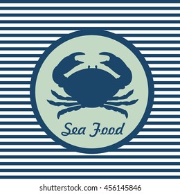 Vector design logo Sea Food.