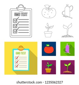 Vector design of  and  logo. Set of  and  vector icon for stock.