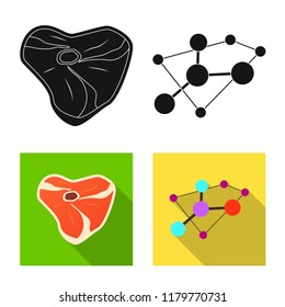 Vector design of  and  logo. Set of  and  stock symbol for web.