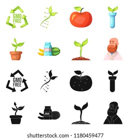 Vector design of  and  logo. Set of  and  stock symbol for web.