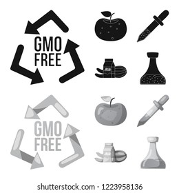 Vector design of  and  logo. Set of  and  stock vector illustration.