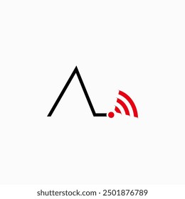 Vector design logo or signal icon also for drone signal tracker,also vector for drone.