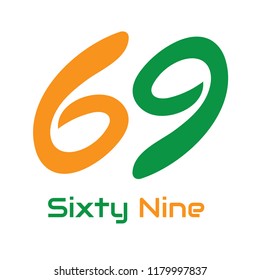 Vector design logo sixty-nine