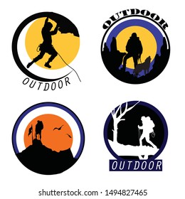 VECTOR DESIGN LOGO SPORT OUTDOOR CLIMBING 