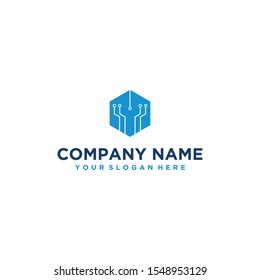Vector design logo technology for business