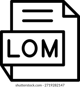 Diseño de Vector LOM Icon Style