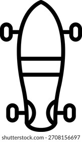 Diseño de Vector Longboard Icon Style