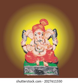 Vector design Lord Ganesha , Ganesha Festival , Lord Ganesha on colorful Background