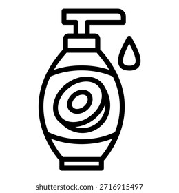 Estilo de icono de loción de diseño de Vector