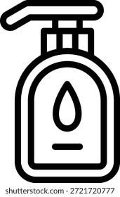 Estilo de icono de loción de diseño de Vector