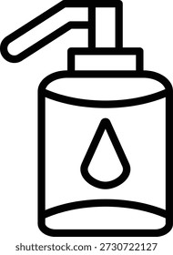 Estilo de icono de loción de diseño de Vector