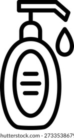 Estilo de icono de loción de diseño de Vector