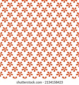 Vector design Lots of bright red flowers seamless white background. Suitable for destroying textile fabrics and wallpapers.