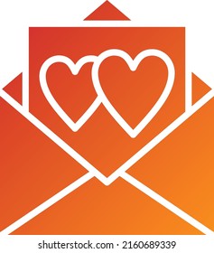 Vector Design Love Letter Icon Style