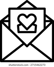 Vector Design Love Letter Icon Style