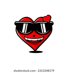 vector design love on white background