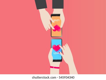 Vector Design for Love Search Heart in valentine day 